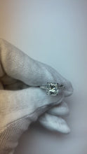 Cushion And Round Cut 3.35 Carats Real Natural Earth Mined Diamonds Engagement Ring New
