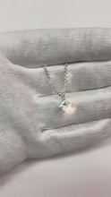 1 Carat Four Prong Setting Princess Real Natural Earth Mined Diamond Pendant 14K White Gold