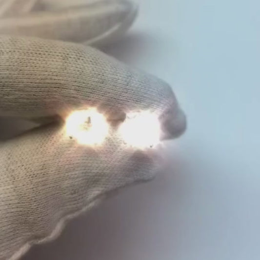 4.50 Carats Prong Set Round Solitaire Natural Earth Mined Diamond Stud Earring White Gold