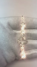 Natural Earth Mined Diamond Crosses Bracelet 2.50 Carats Women White Gold Jewellery
