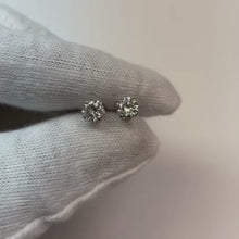 1.20 Carats Brilliant Natural Earth Mined Diamond Stud Earring Ladies Jewellery