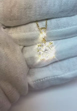 2 Carats Round Natural Earth Mined Diamond Halo Pendant Solid White Gold 14K