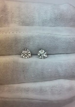 Martini Style Natural Earth Mined Diamond Studs Earrings 2 Ct E Vvs1