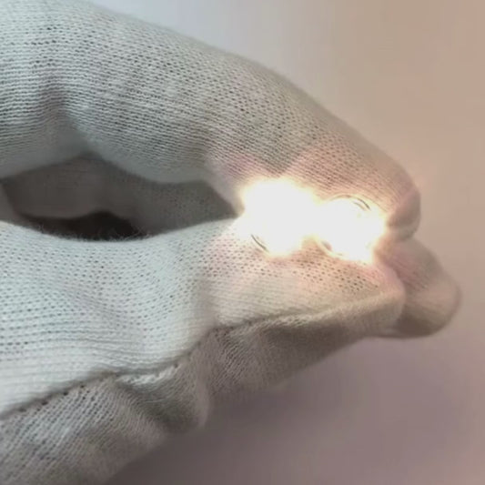 2 Carats Round Solitaire Natural Earth Mined Diamond Stud Earring White Gold