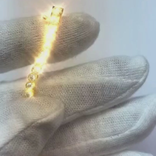 5.06 Carats Natural Earth Mined Diamond Milgrain Tennis Bracelet Yellow Gold 14K