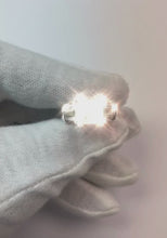 Big Natural Earth Mined Diamond Ring 4.5 Ct. Three Stone Gold Engagement Ring