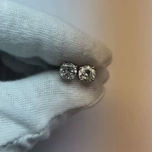 Ladies Stud Earrings 2.30 Ct Prong Set Round Cut Natural Earth Mined Diamond