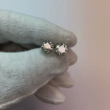 2 Carats Round Cut Natural Earth Mined Diamond Stud Ear Ring White Gold Women Jewellery