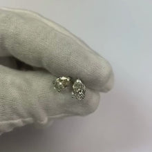 2.50 Carats Pear Cut Sparkling Natural Earth Mined Diamonds Stud Earring White Gold 14K