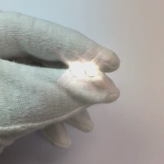 Round Bezel Set Natural Earth Mined Diamond Stud Earring 1 Carat