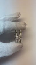 Beautiful Genuine Round Cut Natural Earth Mined Diamond Hoop Earring Solid White Gold 14K 3 Ct.