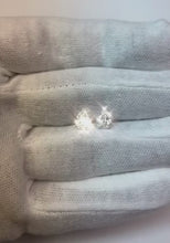 1.5 Ct  Setting Genuine Pear Cut Diamond Stud Earring
