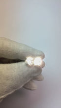 3 Carats Round Cut Natural Earth Mined Diamonds Women Stud Earring White Gold 14K
