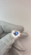 Halo Heart Sapphire Ring