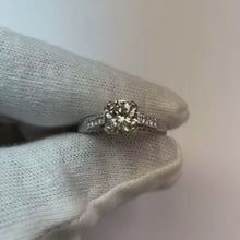 2.50 Carats Round Natural Earth Mined Diamond Engagement Ring Milgrain Vintage Style