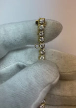 Ladies Round Brilliant Cut Natural Earth Mined Diamond Tennis Bracelet 6 Carats