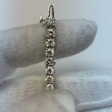 Sparkling Women Natural Earth Mined Diamond Tennis Bracelet White Gold 14K 6.60 Carats