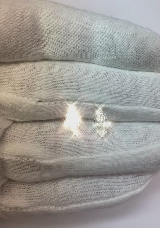 2 Carats Marquise Cut Natural Earth Mined Diamond Stud Earring Solid White Gold