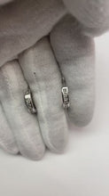 Real Natural Earth Mined Diamond Hoop Earrings for Men