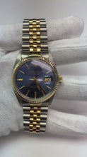 Men Rolex Stainless Steel & Watch Blue Dial QUICK SET