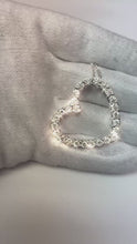 Heart Shaped Pendant Necklace 5.20 Ct Real Round Cut Natural Earth Mined Diamonds White Gold