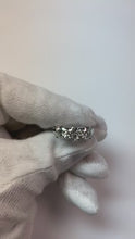 3 Carats Natural Earth Mined Diamonds Wedding Ring Three Stone Round Cut