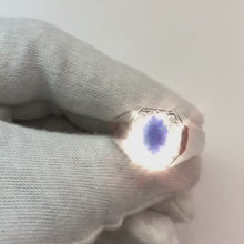 Oval Lightning Opal Men's Natural Earth Mined Diamond Ring Gold Jewellery