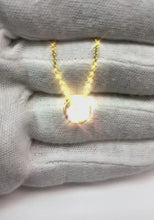 Natural Earth Mined Diamond Necklace Pendant 1.50 Carat Round Cut Bezel Set 14K White Gold