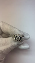 Natural Earth Mined Diamond Old Miner Anniversary Ring 3 Carats Bezel Set Ladies Gold Jewellery
