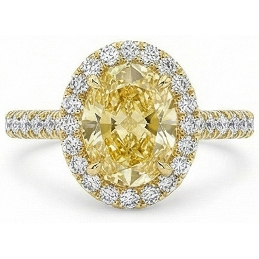 Authentic Yellow Canary Diamond Ring – main view