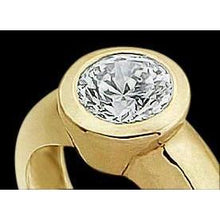 0.50 Carats Solitaire Real Diamond Solitaire Ring Yellow Gold 14K