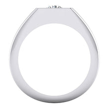1 Carat F VS1 Diamond Men's Solitaire Ring 14K White Gold