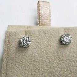 1 Carat Round Diamond Stud Earrings