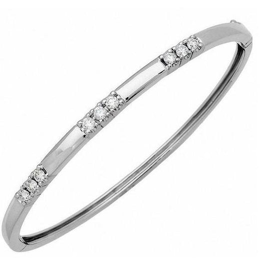 natural round diamond 1.35ct bracelet front view