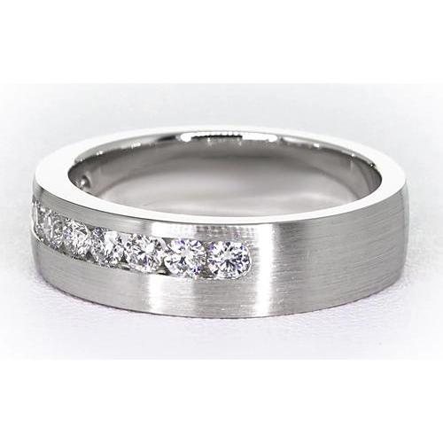 1.50 Carats Round Diamond Anniversary Band White Gold 14K Jewelry