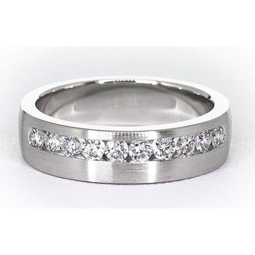 1.50 Carats Round Diamond Anniversary Band White Gold 14K Jewelry