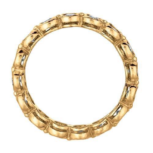 1.60 Carats Round Bezel Set Diamond Eternity Band New