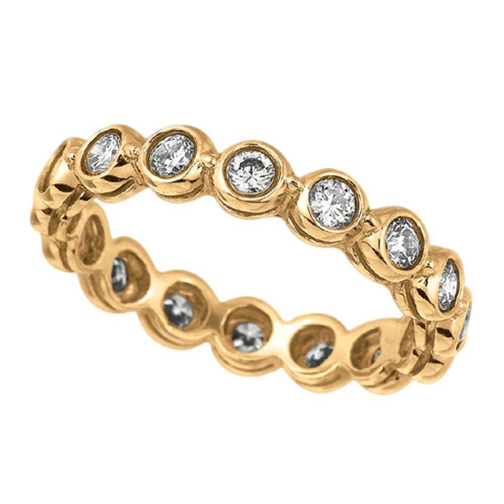 1.60 Carats Round Bezel Set Diamond Eternity Band New
