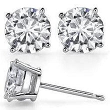 2 Carats Round Cut Diamond Stud Ear Ring White Gold Women Jewelry