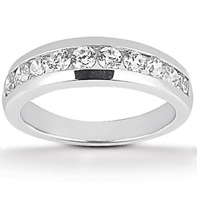 2 Carats Genuine Diamond Engagement Band White Gold 14K New
