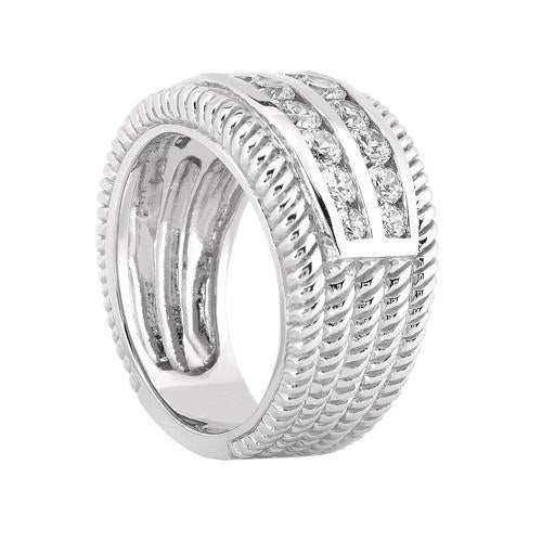2.50 Carats Round Diamond Right Hand Anniversary Ring