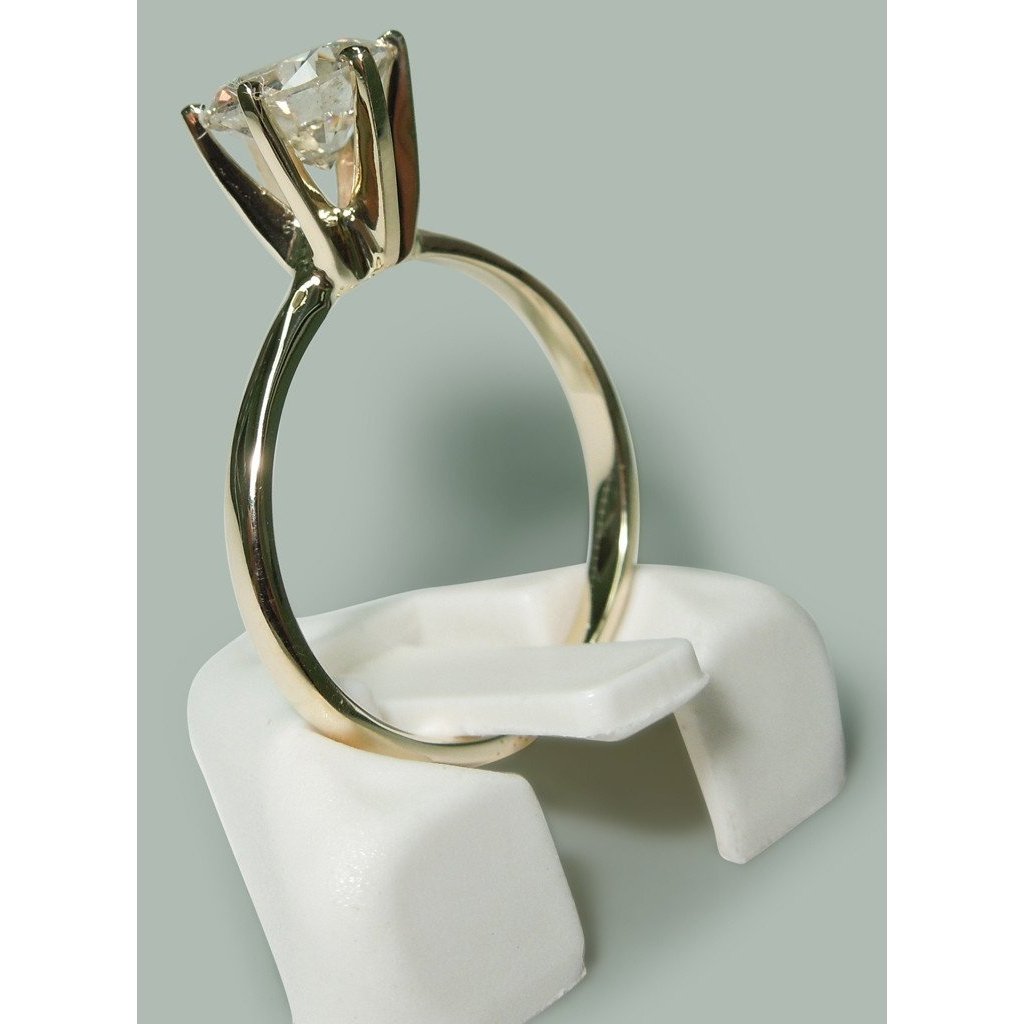 2.50 Carats Round Diamond Solitaire Engagement Ring Yellow Gold 14K