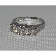 2.75 Carat Diamonds Engagement Ring White Gold Women Jewelry
