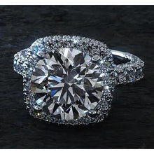 4.50 Carats Halo Diamond Ring