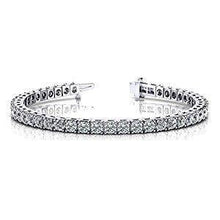 9.50 Carats Round Diamond Tennis Bracelet WG 14K