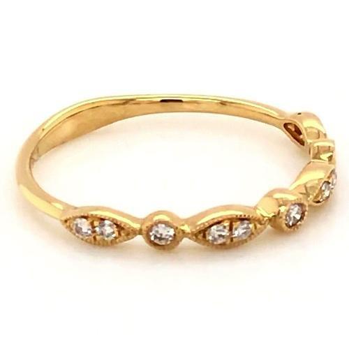 Anniversary Wedding Band 0.50 Carats Pave Setting Fine Jewelry