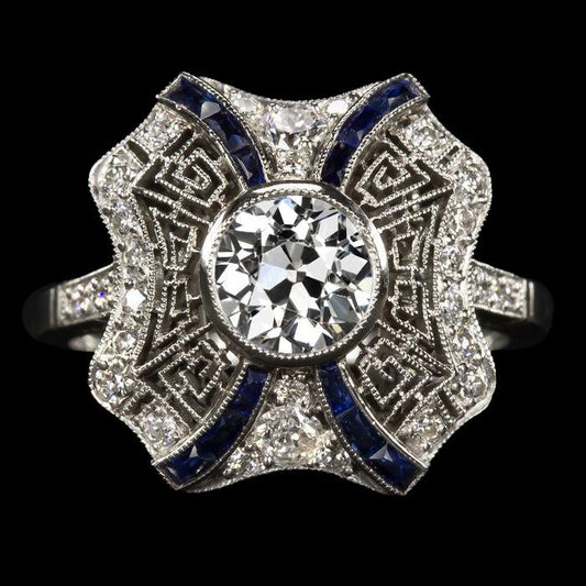 natural round diamond 3.75ct ring front view