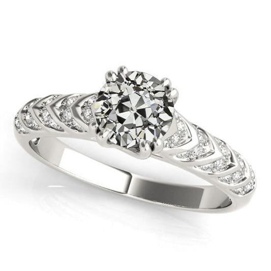 natural round diamond 4.50ct ring front view