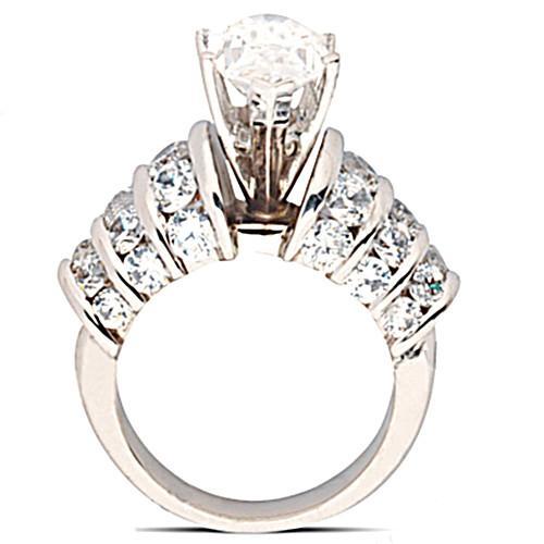 Big Marquise Cut Diamond Accented Ring 4.75 Ct. Women Jewelry New
