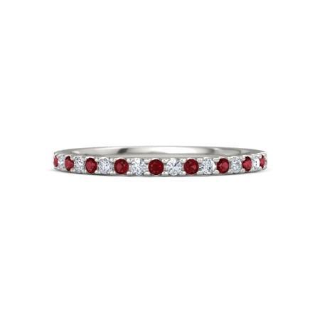 natural round diamond 0.60ct band front view